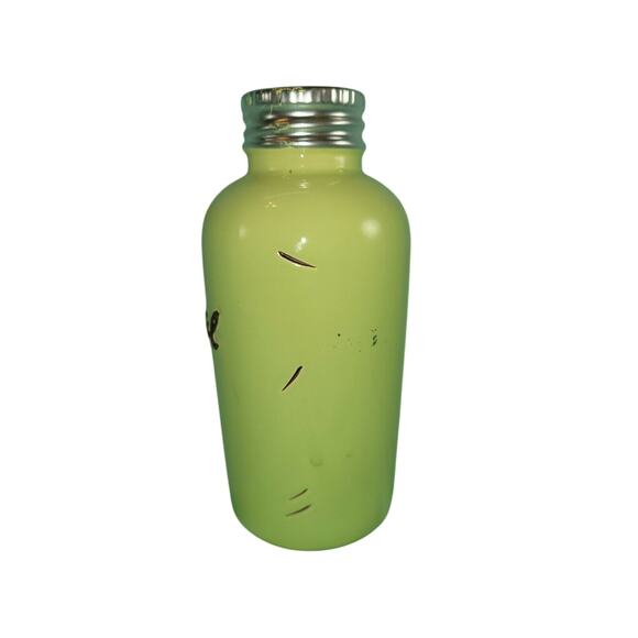 Green Flower Bud Vase Shabby Chic Distressed Farmhouse Country Ceramic 6½" Tall - Picture 4 of 6